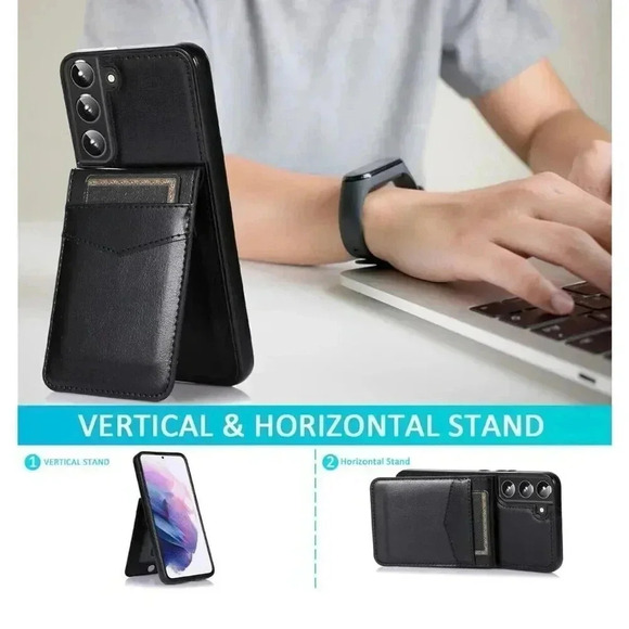 Asuwish Phone Case for Samsung Galaxy S22 Plus Leather Credit Card Holder Wallet - Picture 5 of 10